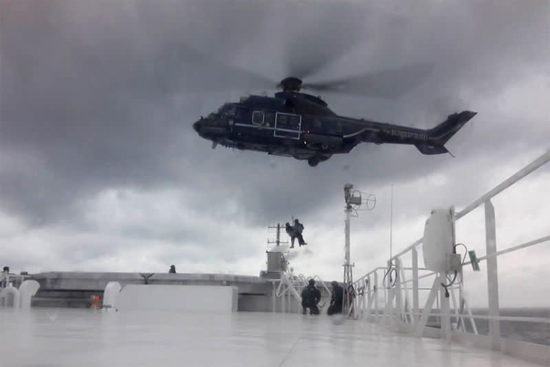Scandlines weiht Hubschrauberplattform auf dem Fährschiff „Berlin“ ein