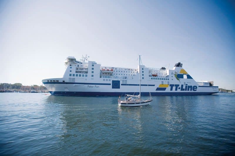 MS Peter Pan von TT-Line wird um 30 Meter verlängert
