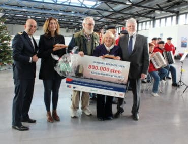 Hamburg begrüßt den 800’000sten Kreuzfahrtpassagier