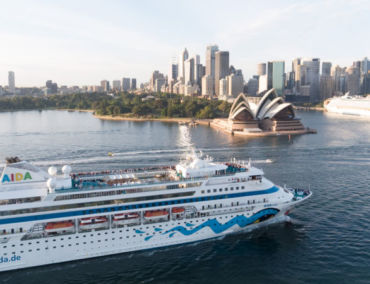 AIDA Cara dockt als erstes Schiff der Flotte in Australien an