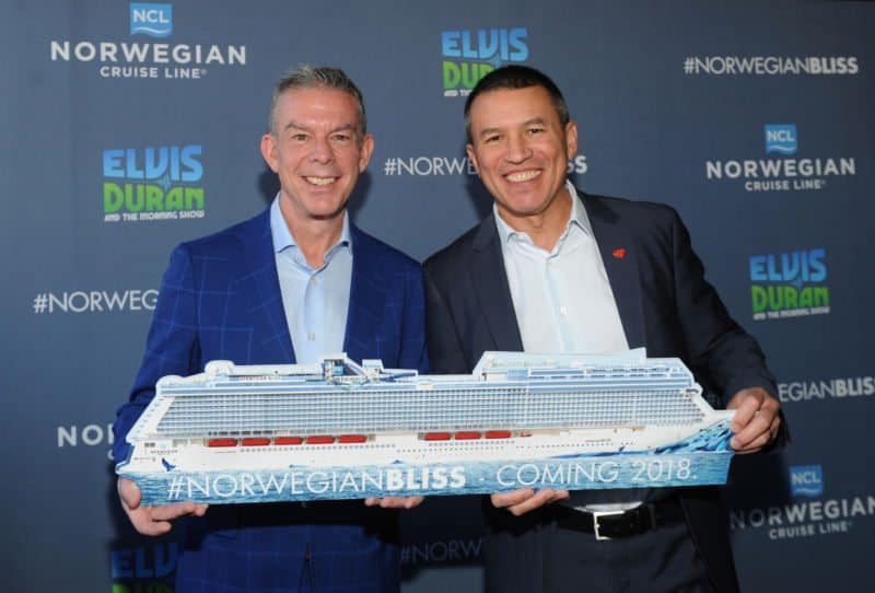 US-Radiomoderator Elvis Duran ist Taufpate der Norwegian Bliss