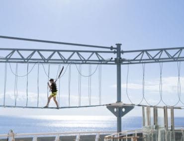 80 Meter über dem Meeresspiegel auf der MSC Meraviglia die persönlichen Grenzen austesten