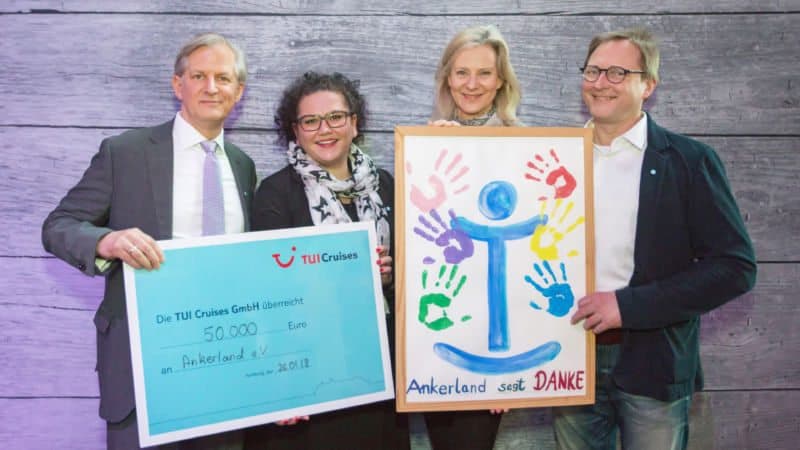 Hamburger Hospizverein Ankerland wird Patenprojekt von TUI Cruises