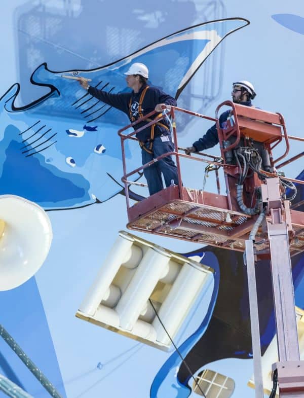 Cruising with the Whales-Bemalung der Norwegian Bliss ist fertig