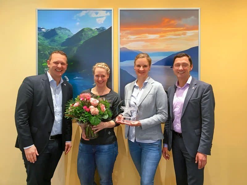AIDA Smiling Star Reisebüro-Award an fünf Partner verliehen