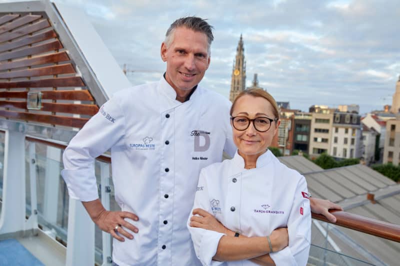 Tanja Grandits und Heiko Nieder beim Gourmetfestival auf der Europa