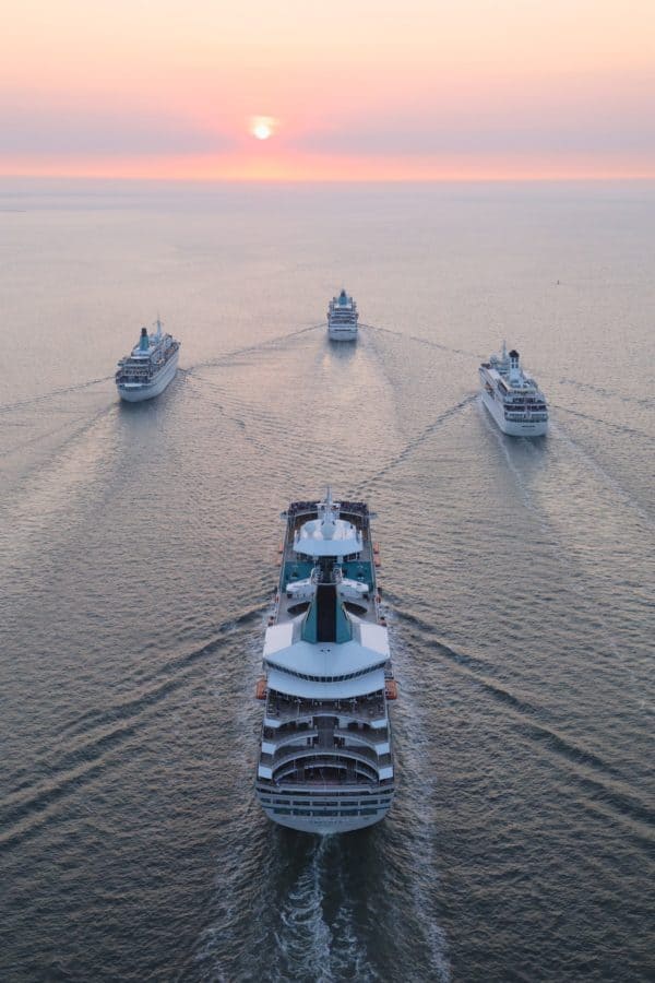 Flottentreffen von MS Amadea, Deutschland, Artania und Albatros