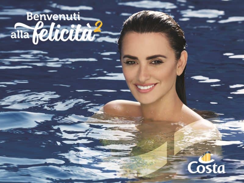 Penélope Cruz wird für Costa Kreuzfahrten zur Meerjungfrau