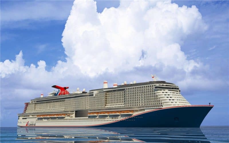 Neuer Gas-Antrieb und neuer Look für Carnivals neues Schiff