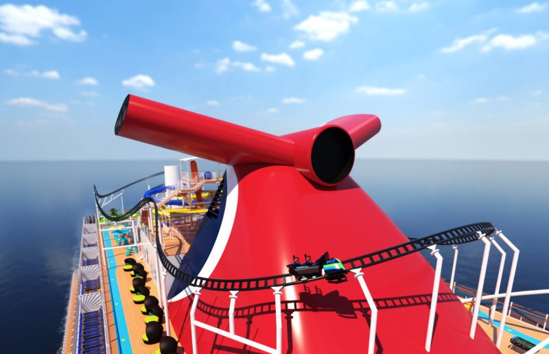 Mardi Gras bietet mit Achterbahn ultimativen Nervenkitzel auf dem Meer