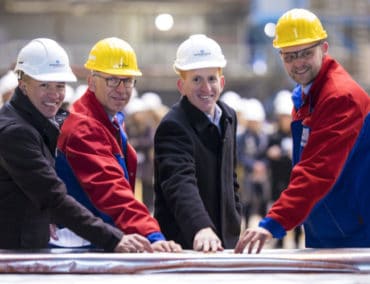 Kiellegung der Norwegian Encore auf der Meyer Werft