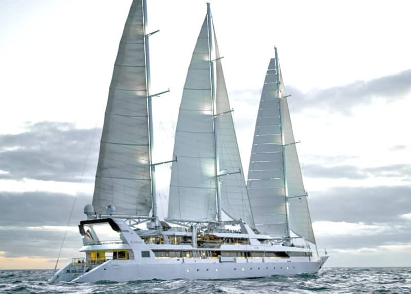 Neuer Segelantrieb wird auf der Le Ponant getestet