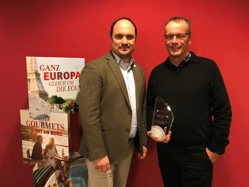 Kreuzfahrtinitiative zeichnet A-Rosa mit Fairplay Award aus