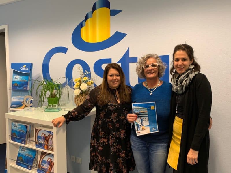 Karin Lühr gewinnt Mittelmeer Kreuzfahrt mit der Costa Fortuna