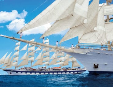Die Star Clipper besucht Drehorte des Abba-Films Mamma Mia in Griechenland