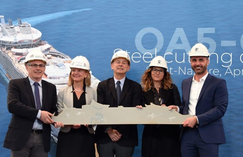 Royal Caribbean feiert Baubeginn des neuen Oasis-Kreuzfahrtschiffes