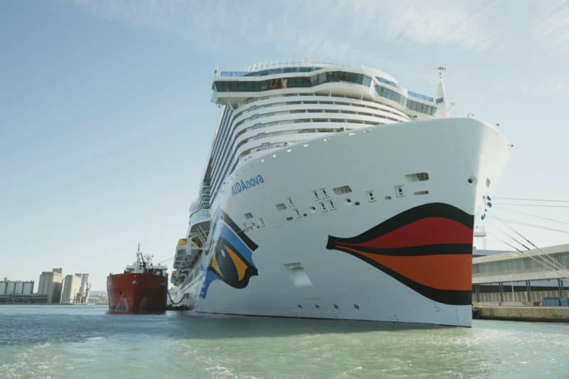 Premiere in Barcelona: Erstanlauf der AIDA Nova, dem weltweit ersten LNG-Kreuzfahrtschiff