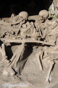 Rund 300 Skelette wurde in Herculaneum gefunden (Bild Stieger)
