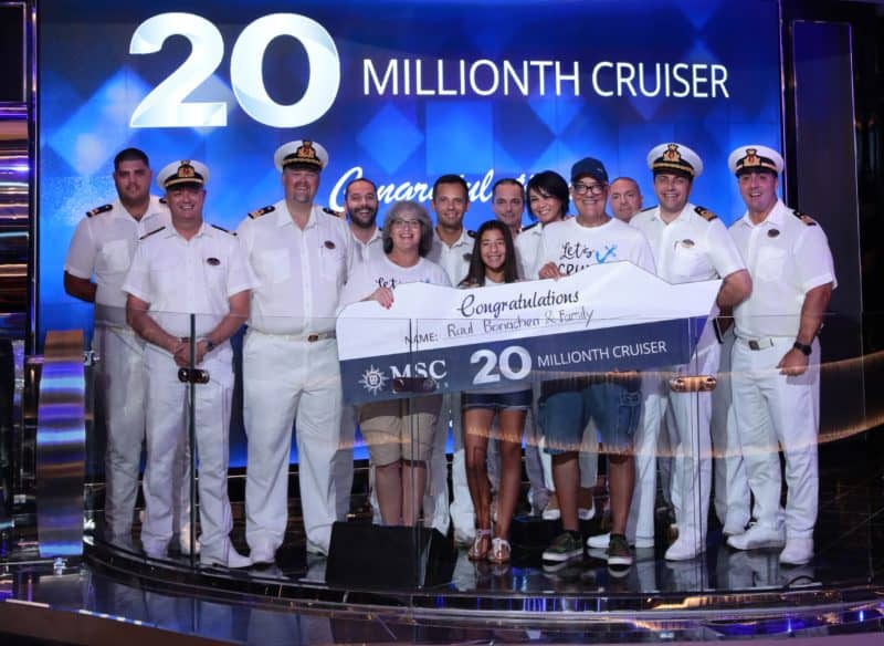 MSC feiert Meilenstein – 20‘000‘000 Passagiere