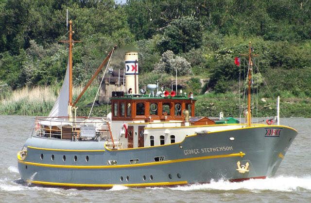 Dampfschiff George Stephenson erstmals an der Hanse Sail