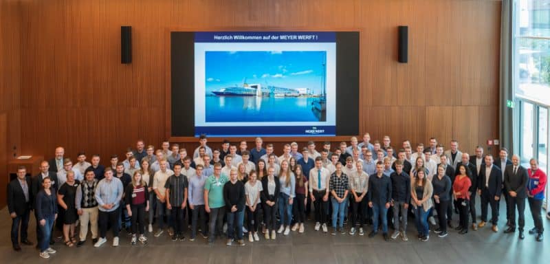 Meyer Werft begrüsst 75 neue Auszubildende