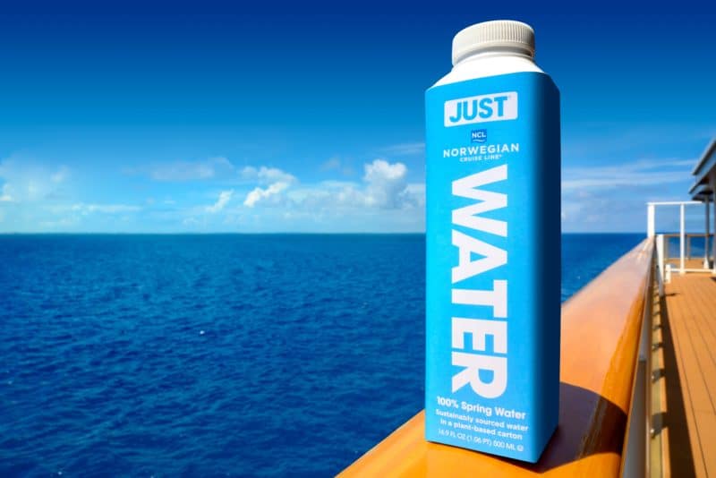 Norwegian Cruise Line ersetzt jährlich 6 Millionen Plastikflaschen durch Kartonflaschen