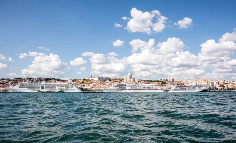 Bom dia Lisboa: Drei Schiffe von Hapag-Lloyd Cruises in Lissabon