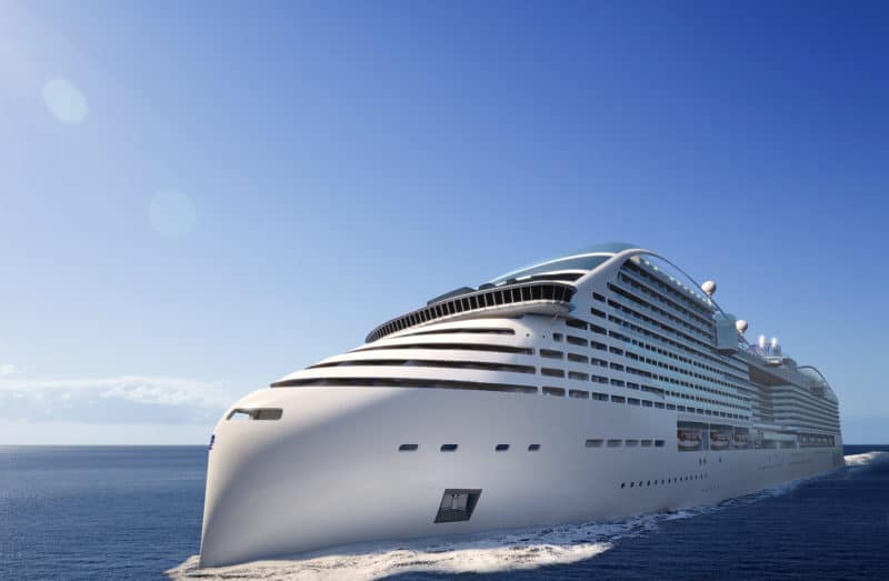 MSC Europa ist das erste von fünf mit LNG (Flüssigerdgas) angetriebenen Schiffen