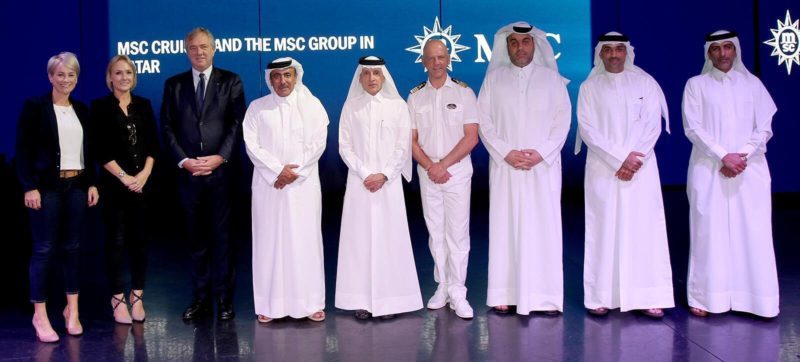 MSC Bellissima absolviert Jungfernfahrt nach Qatar