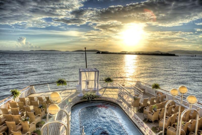 Romantische Hochzeit an Bord von SeaDream Yacht Club