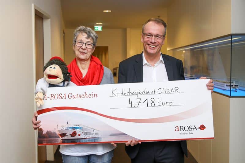 A-Rosa Flussreisen spendet Erlöse der Neujahrstombola