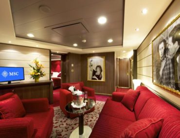 Royal Suite auf der MSC Divina: Schlafen, wo schon Sophia Loren geträumt hat