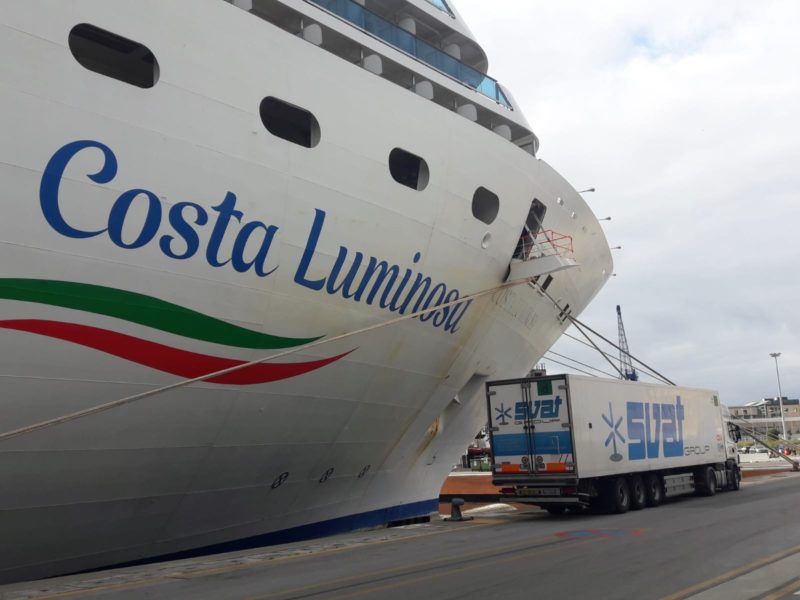 Costa spendet Nahrungsmittel und Schutzausrüstungen in Italien