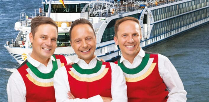 Spass, Humor und Weihnachtslieder auf Flusskreuzfahrt mit den Jungen Zillertalern