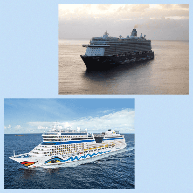 AIDA und TUI Cruises starten an Pfingsten mit Kreuzfahrten ab Kiel