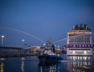 MSC Grandiosa eröffnet Kreuzfahrt Saison in Barcelona