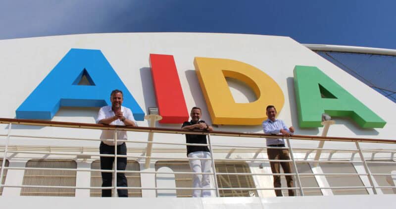 AIDA feiert mit rtk Reisebüro-Partnern Wiedersehen auf der AIDA Blu