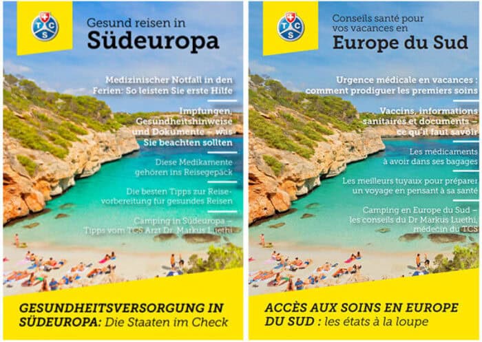 Gesund reisen in Südeuropa – der medizinische Reiseführer des TCS