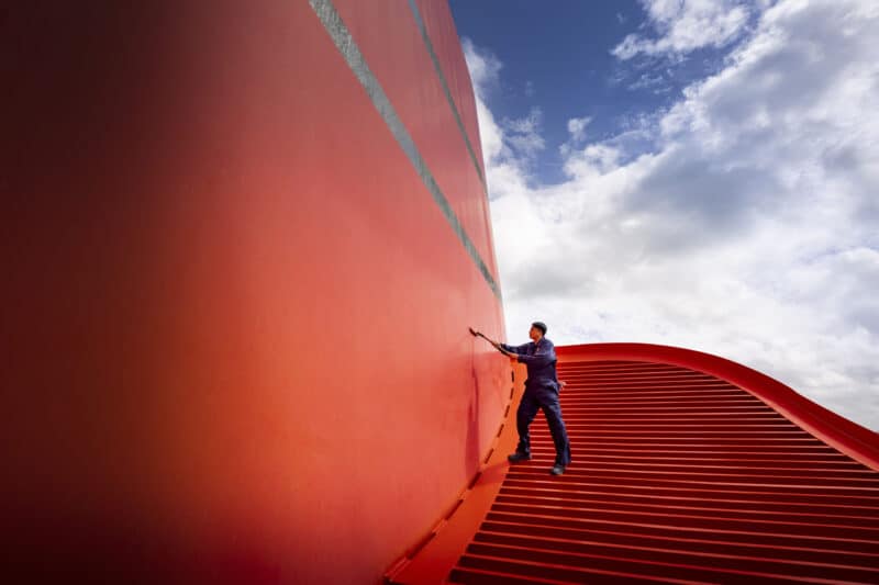 Eine strahlende Queen: Cunards Queen Elizabeth legt wieder ab