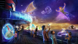 Interaktiver Zauber auf Hoher See - Mit einem ganz neuen Abenteuer bereitet sich die Disney Wish auf ihre Jungfernfahrt vor (Grafik Disney Cruise Line)