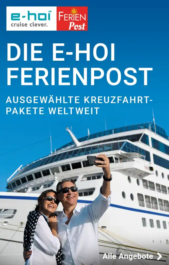 Ferienpost lebt wieder und lockt mit 24 Seiten Kreuzfahrt Angeboten