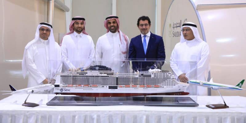 MSC Cruises und Saudi Arabian Airlines befördern 20.000 Gäste zum Roten Meer