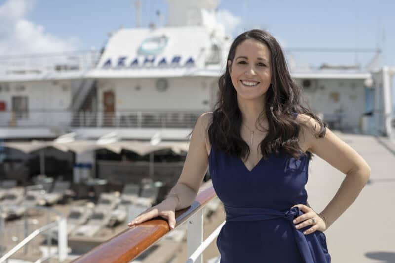 Beth Santos wird Taufpatin der Azamara Onward