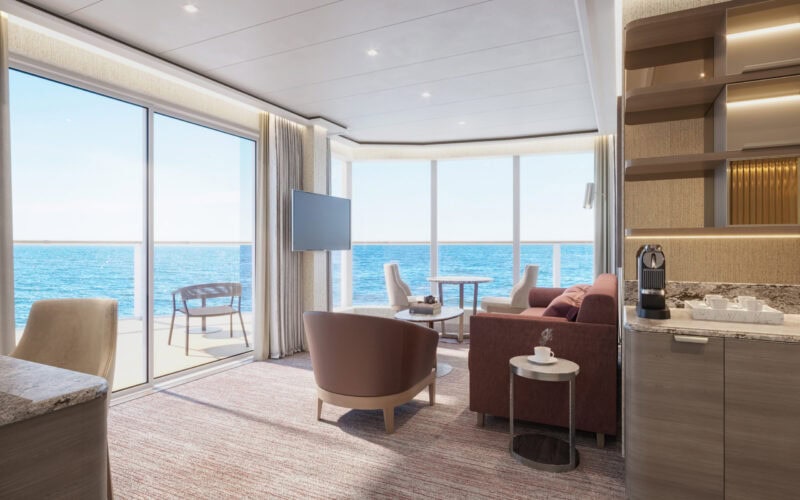 Die Suiten der Silver Nova gehören zu den grosszügigsten Suiten auf See