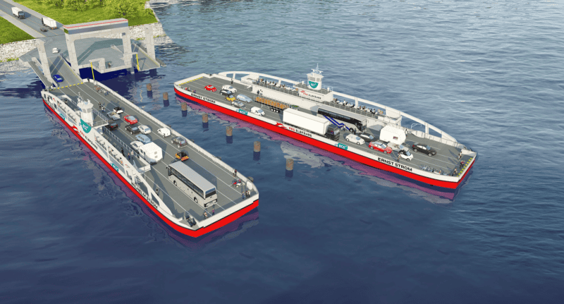 Konzept für grüne Mobilität der FRS Elbfähre Glückstadt Wischhafen