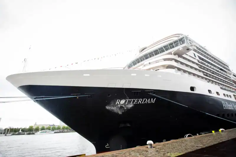 Prinzessin Margriet der Niederlande taufte die Rotterdam in Rotterdam