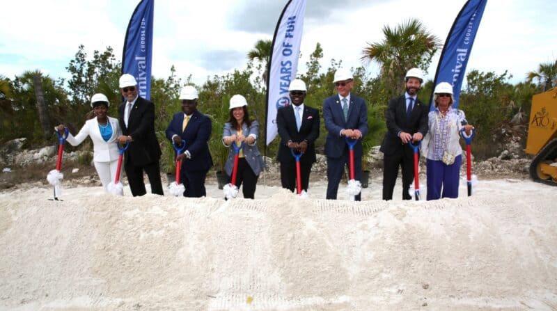 Carnival Cruise Line legt Grundstein für neuen Kreuzfahrthafen auf Grand Bahama