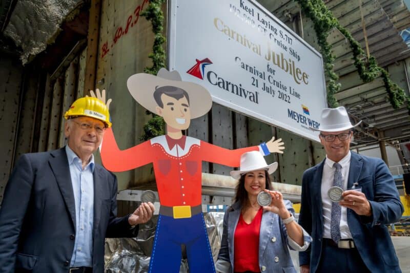 Weiterer Meilenstein in Papenburg: Kiellegung der Carnival Jubilee