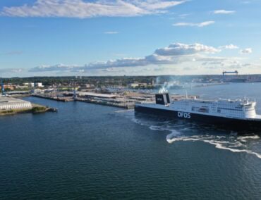 Premiere in Kiel: Erstanlauf der Fähre Aura Seaways