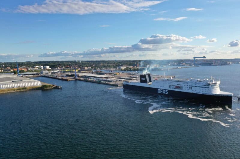 Premiere in Kiel: Erstanlauf der Fähre Aura Seaways